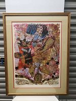 Front view of framed artwork