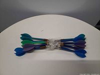 Bundle of ten darts wrapped together