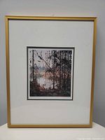 Front view of framed Tom Thomson print