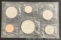 Front view of sealed 6-coin proof-like set