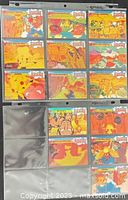 First image showing twelve cards front in sleeve