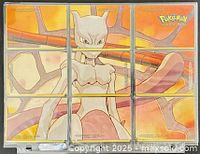 Back sides of all nine cards forming full Mewtwo image