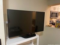 Front view of LG 42" TV on stand