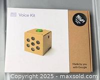 Front of boxed Google AIY Projects Voice Kit