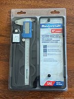 Front of sealed blister pack showing caliper and branding