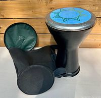 Drum with case side by side