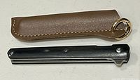 Knife and sheath side-by-side