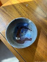 Top view showing interior glaze pattern of bowl