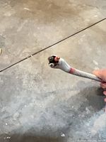 Close-up of cut end showing 10 AWG conductors and armor