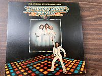 Front cover of Saturday Night Fever soundtrack double LP