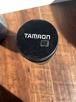 Top view showing Tamron cap