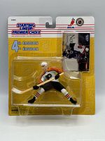 Front view of sealed Eric Lindros Starting Lineup figure on card