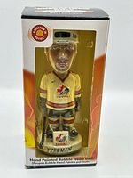 Front view of boxed Steve Yzerman Team Canada bobblehead