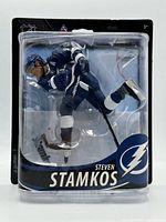 Front view of sealed McFarlane Steven Stamkos figure in packaging