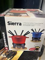 Front of Swissmar Sierra fondue set box