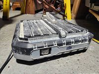 Overall view of Project Source tile saw showing housing and power port