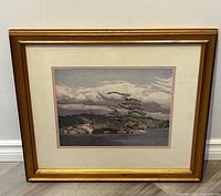 Front view of framed print showing full artwork and frame