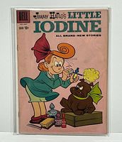 Front view of bagged comic displaying entire cover artwork and title