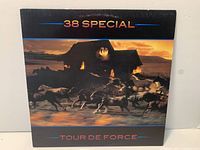 Front cover of 38 Special Tour de Force LP showing artwork and condition