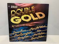 Front cover of K-tel Double Gold 2-LP showing artists list