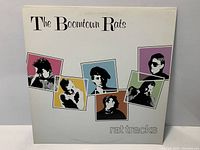 Front cover of The Boomtown Rats “Rat Tracks” LP showing artwork and title