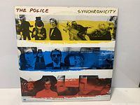 Back jacket of The Police Synchronicity LP showing artwork and catalog information