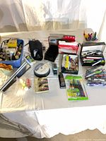 tabletop layout showing majority of supplies