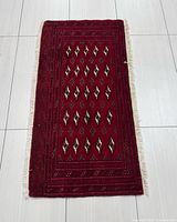 Full view of entire rug showing size and design