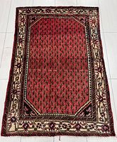 Full view of the Persian Arak rug