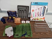 Group shot of all items on table