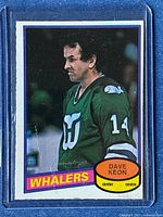 Front of 1980-81 O-Pee-Chee Dave Keon card in sleeve