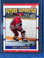Front of Score 1990 Eric Lindros Future Superstar card