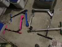 All four scooters laid out on floor