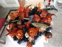 Full view of wreath showing overall design and components