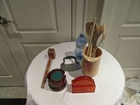 Group shot showing all items on table