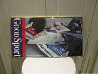 Full view of framed Scott Goodyear GoodSport poster
