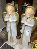 Front view of both 34" angel blow molds showing colors and details