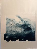 Full view of unframed lithograph print on paper