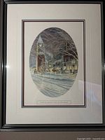 Framed print full view showing image, mat and frame