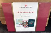 Front of sealed American Greetings 24 Christmas Cards box