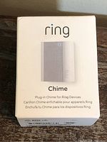 Front of box showing Ring Chime product image and branding