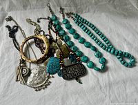 All jewellery pieces laid out together