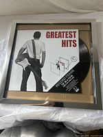 Front view of Umbra record frame with sample album cover