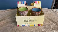 Boxed set showing two bowls and Hallmark packaging