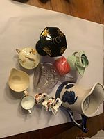 Group overhead view showing all nine items laid out