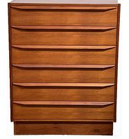 Front view showing all six drawers closed