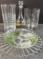 Group shot of all four glass items