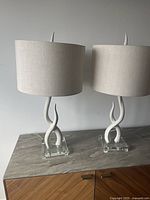 Both lamps side by side on surface