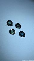 Four oval sapphires showing colour variation and cut