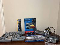 Overall view of all tools on table